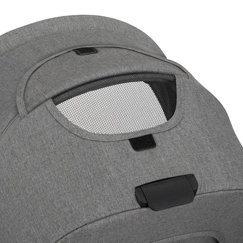 Carucior 2 in 1, Lionelo, Meril, Cu landou si scaun cu dimensiune XL, Reversibil, Cu sistem de ventilatie 3D, Cu accesorii, Pana la 22 kg, Conform cu EN1888-1 EN1888-2, EN1466, Gri