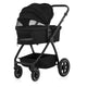 Carucior 2 in 1, Lionelo, Meril, Cu landou si scaun cu dimensiune XL, Reversibil, Cu sistem de ventilatie 3D, Cu accesorii, Pana la 22 kg, Conform cu EN1888-1 EN1888-2, EN1466, Negru