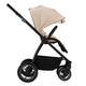 Carucior 2 in 1, Lionelo, Meril, Cu landou si scaun cu dimensiune XL, Reversibil, Cu sistem de ventilatie 3D, Cu accesorii, Pana la 22 kg, De la nastere, Conform cu EN1888-1 EN1888-2, EN1466, Bej