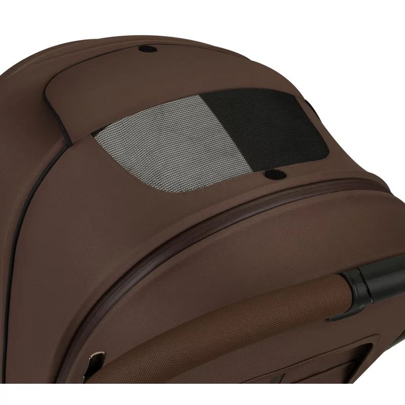Carucior 2 in 1, Lionelo, Mika Plus, Cadru din aluminiu, Cu landou intarit si salteluta moale, Reversibil, Cu sistem de ventilatie 3D, Cu accesorii, Pana la 22 kg, Conform cu EN1888-1 EN1888-2, EN1466, Mocha Mousse