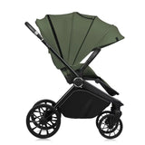 Carucior 2 in 1, Lionelo, Mika Plus, Cadru din aluminiu, Cu landou intarit si salteluta moale, Reversibil, Cu sistem de ventilatie 3D, Cu accesorii, Pana la 22 kg, Conform cu EN1888-1 EN1888-2, EN1466, Verde