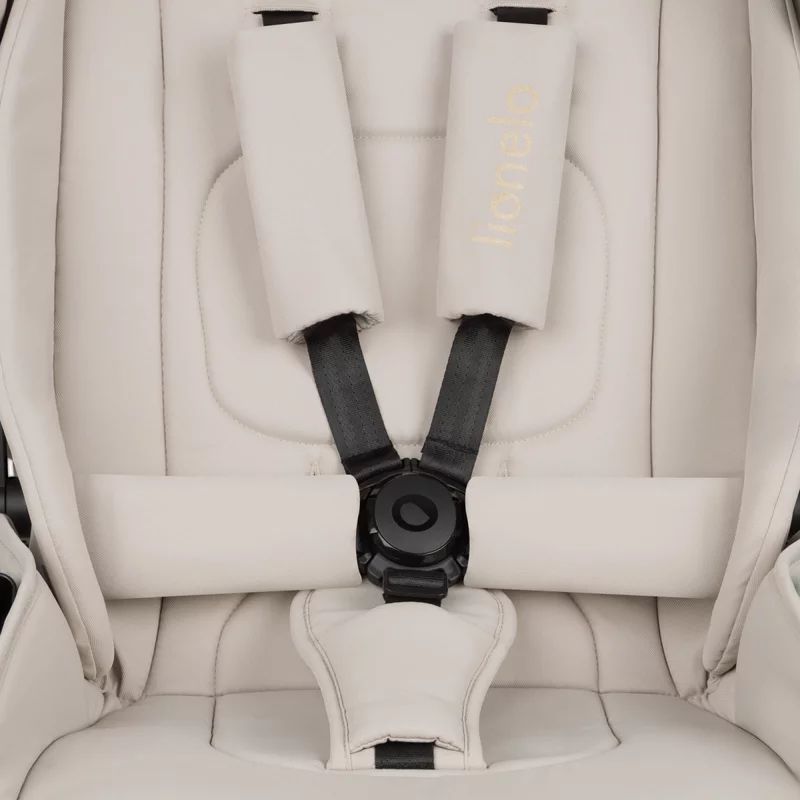 Carucior 2 in 1, Lionelo, Mika Plus, Cadru din aluminiu, Cu landou intarit si salteluta moale, Reversibil, Cu sistem de ventilatie 3D, Cu accesorii, Pana la 22 kg, Conform cu EN1888-1 EN1888-2, EN1466, Bej