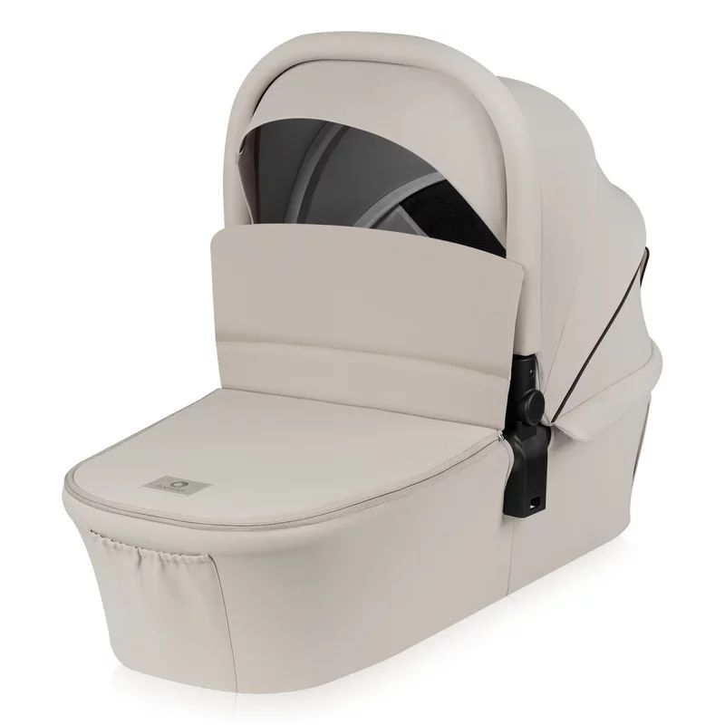 Carucior 2 in 1, Lionelo, Mika Plus, Cadru din aluminiu, Cu landou intarit si salteluta moale, Reversibil, Cu sistem de ventilatie 3D, Cu accesorii, Pana la 22 kg, Conform cu EN1888-1 EN1888-2, EN1466, Bej