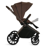 Carucior 2 in 1, Lionelo, Mika Plus, Cadru din aluminiu, Cu landou intarit si salteluta moale, Reversibil, Cu sistem de ventilatie 3D, Cu accesorii, Pana la 22 kg, Conform cu EN1888-1 EN1888-2, EN1466, Mocha Mousse