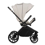 Carucior 2 in 1, Lionelo, Mika Plus, Cadru din aluminiu, Cu landou intarit si salteluta moale, Reversibil, Cu sistem de ventilatie 3D, Cu accesorii, Pana la 22 kg, Conform cu EN1888-1 EN1888-2, EN1466, Bej
