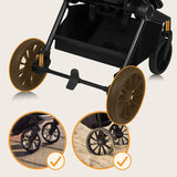 Carucior 2 in 1, Lionelo, Mika Plus, Cadru din aluminiu, Cu landou intarit si salteluta moale, Reversibil, Cu sistem de ventilatie 3D, Cu accesorii, Pana la 22 kg, Conform cu EN1888-1 EN1888-2, EN1466, Verde