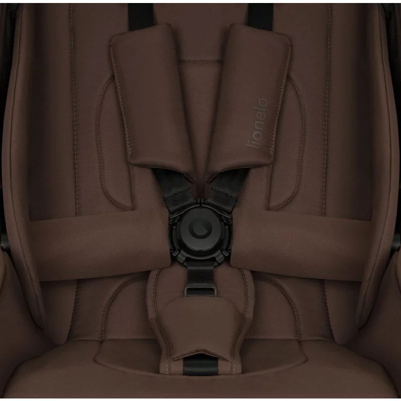 Carucior 2 in 1, Lionelo, Mika Plus, Cadru din aluminiu, Cu landou intarit si salteluta moale, Reversibil, Cu sistem de ventilatie 3D, Cu accesorii, Pana la 22 kg, Conform cu EN1888-1 EN1888-2, EN1466, Mocha Mousse