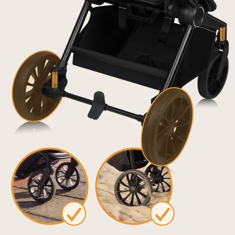 Carucior 2 in 1, Lionelo, Mika Plus, Cadru din aluminiu, Cu landou intarit si salteluta moale, Reversibil, Cu sistem de ventilatie 3D, Cu accesorii, Pana la 22 kg, Conform cu EN1888-1 EN1888-2, EN1466, Verde