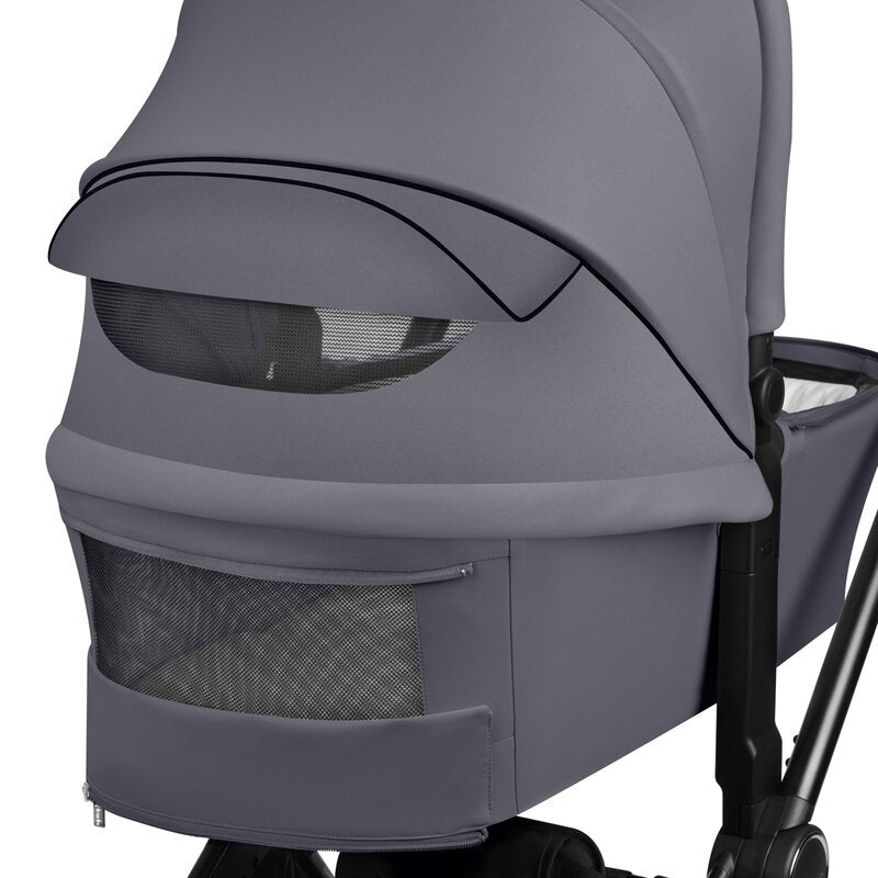 Carucior 2 in 1, Lionelo, Mika Plus, Cadru din aluminiu, Cu landou intarit si salteluta moale, Reversibil, Cu sistem de ventilatie 3D, Cu accesorii, Pana la 22 kg, Conform cu EN1888-1 EN1888-2, EN1466, Gri