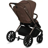 Carucior 2 in 1, Lionelo, Mika Plus, Cadru din aluminiu, Cu landou intarit si salteluta moale, Reversibil, Cu sistem de ventilatie 3D, Cu accesorii, Pana la 22 kg, Conform cu EN1888-1 EN1888-2, EN1466, Mocha Mousse
