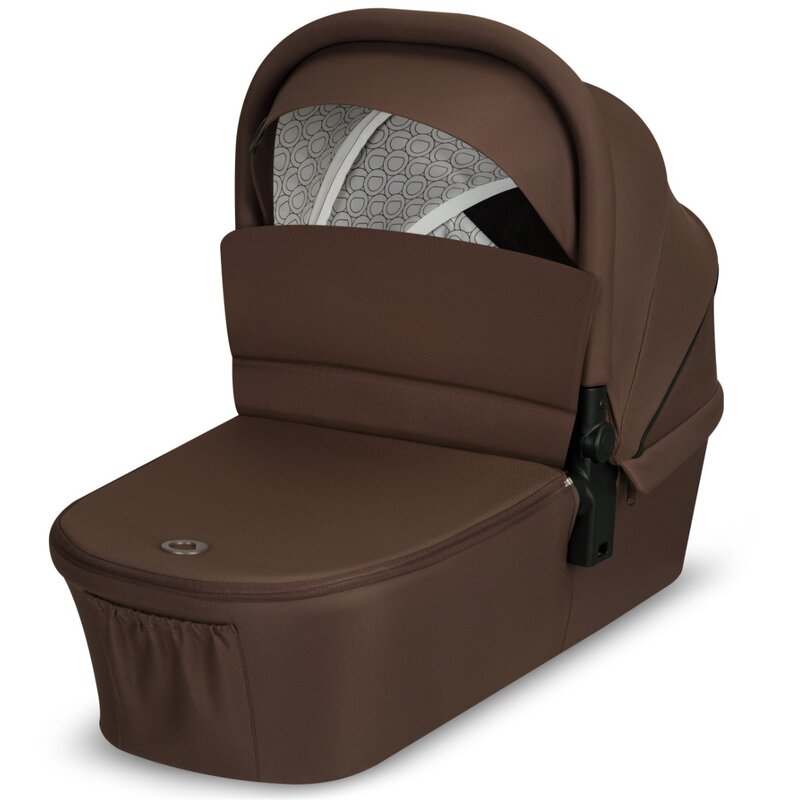 Carucior 2 in 1, Lionelo, Mika Plus, Cadru din aluminiu, Cu landou intarit si salteluta moale, Reversibil, Cu sistem de ventilatie 3D, Cu accesorii, Pana la 22 kg, Conform cu EN1888-1 EN1888-2, EN1466, Mocha Mousse