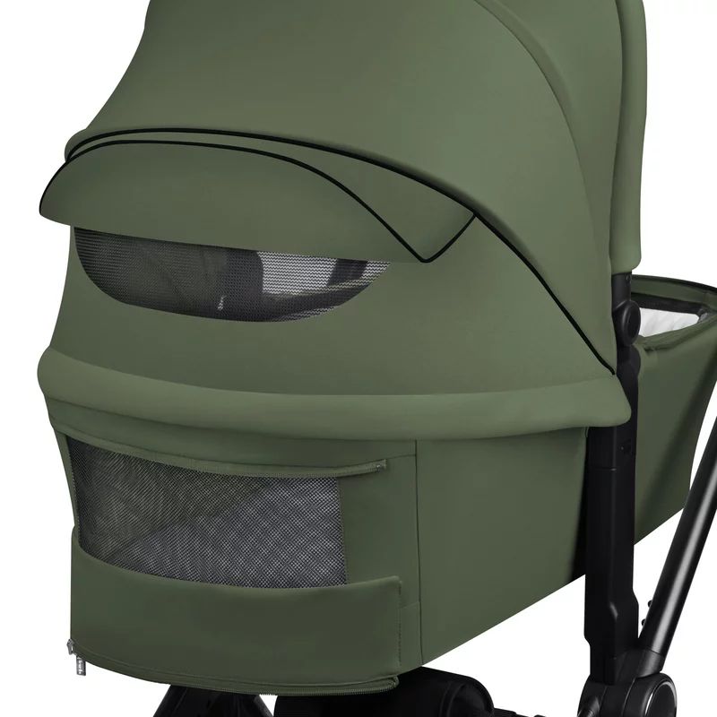 Carucior 2 in 1, Lionelo, Mika Plus, Cadru din aluminiu, Cu landou intarit si salteluta moale, Reversibil, Cu sistem de ventilatie 3D, Cu accesorii, Pana la 22 kg, Conform cu EN1888-1 EN1888-2, EN1466, Verde