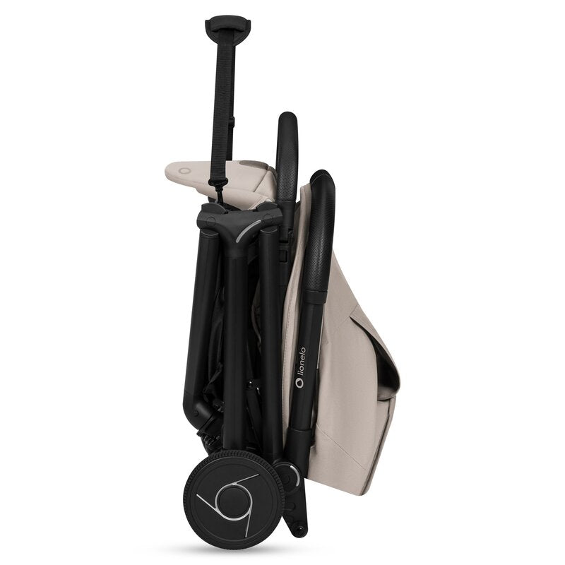 Carucior 2 in 1, Lionelo, Sia Flex, 7.6 kg, Include landou pliabil pe cadru, Ultracompact, Pliere rapida cu o mana, Copertina UPF50+, Cu accesorii incluse, 0-48 luni, Sustine 22 kg, Bej