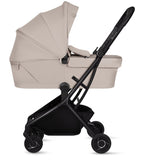 Carucior 2 in 1, Lionelo, Sia Flex, 7.6 kg, Include landou pliabil pe cadru, Ultracompact, Pliere rapida cu o mana, Copertina UPF50+, Cu accesorii incluse, 0-48 luni, Sustine 22 kg, Bej