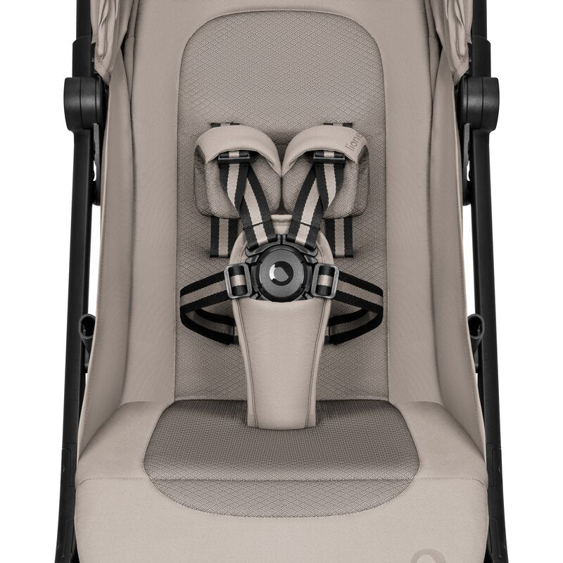 Carucior 2 in 1, Lionelo, Sia Flex, 7.6 kg, Include landou pliabil pe cadru, Ultracompact, Pliere rapida cu o mana, Copertina UPF50+, Cu accesorii incluse, 0-48 luni, Sustine 22 kg, Bej