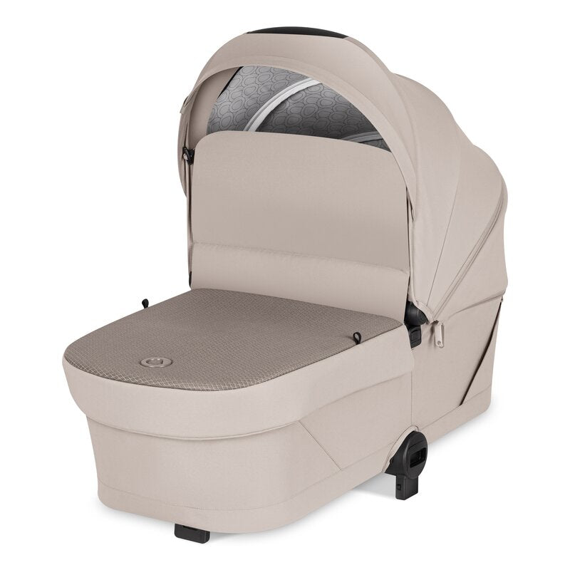 Carucior 2 in 1, Lionelo, Sia Flex, 7.6 kg, Include landou pliabil pe cadru, Ultracompact, Pliere rapida cu o mana, Copertina UPF50+, Cu accesorii incluse, 0-48 luni, Sustine 22 kg, Bej