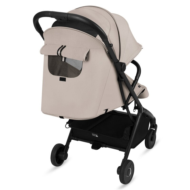 Carucior 2 in 1, Lionelo, Sia Flex, 7.6 kg, Include landou pliabil pe cadru, Ultracompact, Pliere rapida cu o mana, Copertina UPF50+, Cu accesorii incluse, 0-48 luni, Sustine 22 kg, Bej