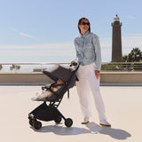 Carucior 2 in 1, Lionelo, Sia Flex, 7.6 kg, Include landou pliabil pe cadru, Ultracompact, Pliere rapida cu o mana, Copertina UPF50+, Cu accesorii incluse, 0-48 luni, Sustine 22 kg, Bej