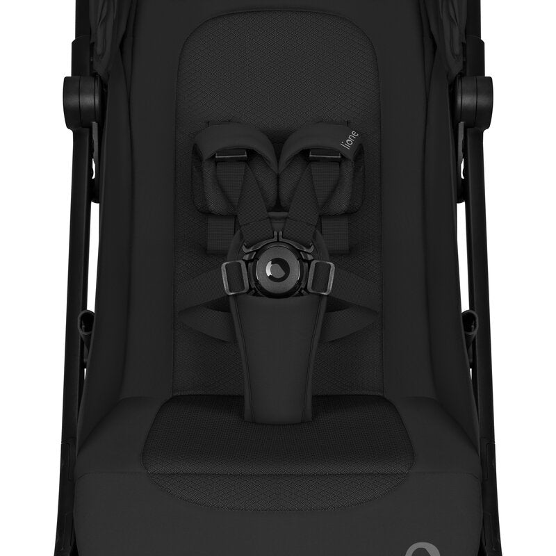 Carucior 2 in 1, Lionelo, Sia Flex, 7.6 kg, Include landou pliabil pe cadru, Ultracompact, Pliere rapida cu o mana, Copertina UPF50+, Cu accesorii incluse, 0-48 luni, Sustine 22 kg, Negru
