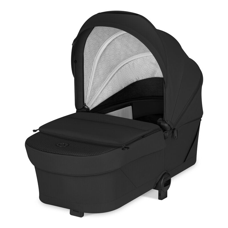 Carucior 2 in 1, Lionelo, Sia Flex, 7.6 kg, Include landou pliabil pe cadru, Ultracompact, Pliere rapida cu o mana, Copertina UPF50+, Cu accesorii incluse, 0-48 luni, Sustine 22 kg, Negru