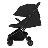 Carucior 2 in 1, Lionelo, Sia Flex, 7.6 kg, Include landou pliabil pe cadru, Ultracompact, Pliere rapida cu o mana, Copertina UPF50+, Cu accesorii incluse, 0-48 luni, Sustine 22 kg, Negru