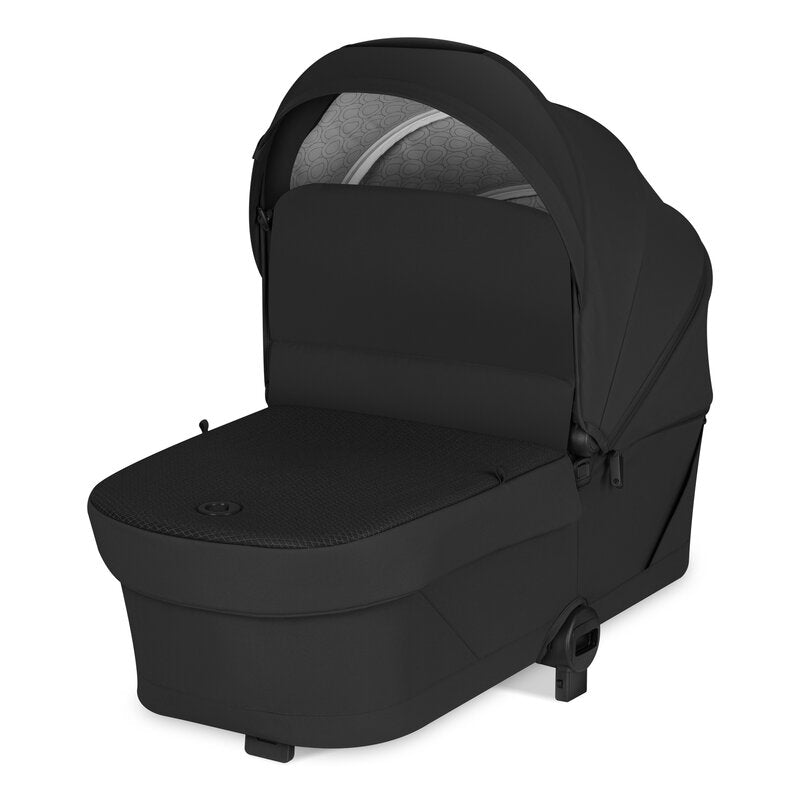 Carucior 2 in 1, Lionelo, Sia Flex, 7.6 kg, Include landou pliabil pe cadru, Ultracompact, Pliere rapida cu o mana, Copertina UPF50+, Cu accesorii incluse, 0-48 luni, Sustine 22 kg, Negru