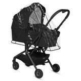Carucior 2 in 1, Lionelo, Sia Flex, 7.6 kg, Include landou pliabil pe cadru, Ultracompact, Pliere rapida cu o mana, Copertina UPF50+, Cu accesorii incluse, 0-48 luni, Sustine 22 kg, Negru