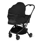 Carucior 2 in 1, Lionelo, Sia Flex, 7.6 kg, Include landou pliabil pe cadru, Ultracompact, Pliere rapida cu o mana, Copertina UPF50+, Cu accesorii incluse, 0-48 luni, Sustine 22 kg, Negru
