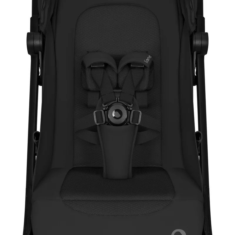Carucior 2 in 1, Lionelo, Sia Flex, 7.6 kg, Include landou pliabil pe cadru, Ultracompact, Pliere rapida cu o mana, Copertina UPF50+, Cu accesorii incluse, 0-48 luni, Sustine 22 kg, Negru