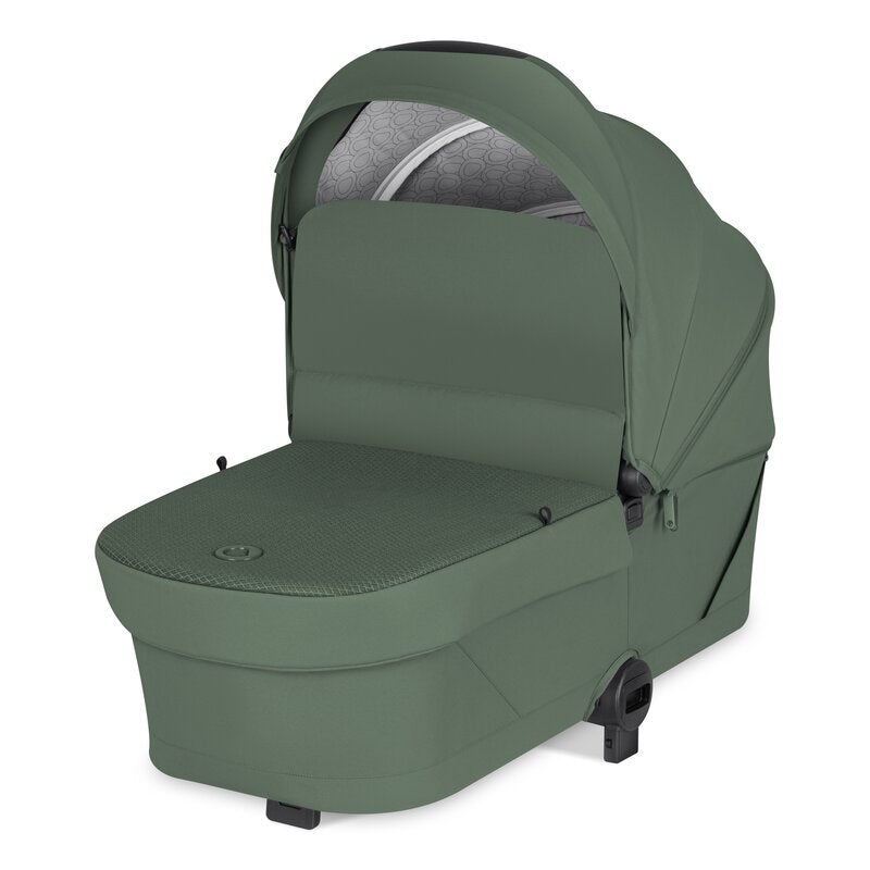Carucior 2 in 1, Lionelo, Sia Flex, 7.6 kg, Include landou pliabil pe cadru, Ultracompact, Pliere rapida cu o mana, Copertina UPF50+, Cu accesorii incluse, 0-48 luni, Sustine 22 kg, Verde