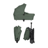 Carucior 2 in 1, Lionelo, Sia Flex, 7.6 kg, Include landou pliabil pe cadru, Ultracompact, Pliere rapida cu o mana, Copertina UPF50+, Cu accesorii incluse, 0-48 luni, Sustine 22 kg, Verde