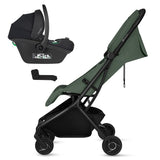 Carucior 2 in 1, Lionelo, Sia Flex, 7.6 kg, Include landou pliabil pe cadru, Ultracompact, Pliere rapida cu o mana, Copertina UPF50+, Cu accesorii incluse, 0-48 luni, Sustine 22 kg, Verde