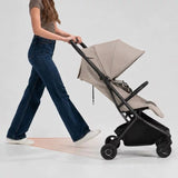 Carucior 2 in 1, Lionelo, Sia Flex, 7.6 kg, Include landou pliabil pe cadru, Ultracompact, Pliere rapida cu o mana, Copertina UPF50+, Cu accesorii incluse, 0-48 luni, Sustine 22 kg, Verde