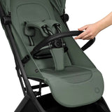 Carucior 2 in 1, Lionelo, Sia Flex, 7.6 kg, Include landou pliabil pe cadru, Ultracompact, Pliere rapida cu o mana, Copertina UPF50+, Cu accesorii incluse, 0-48 luni, Sustine 22 kg, Verde