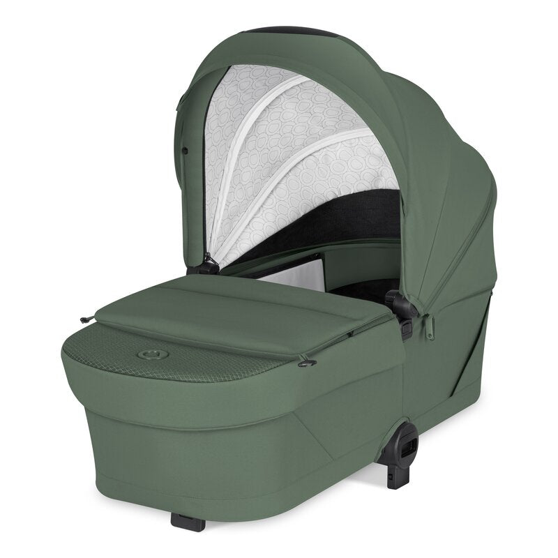 Carucior 2 in 1, Lionelo, Sia Flex, 7.6 kg, Include landou pliabil pe cadru, Ultracompact, Pliere rapida cu o mana, Copertina UPF50+, Cu accesorii incluse, 0-48 luni, Sustine 22 kg, Verde