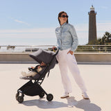 Carucior 2 in 1, Lionelo, Sia Flex, 7.6 kg, Include landou pliabil pe cadru, Ultracompact, Pliere rapida cu o mana, Copertina UPF50+, Cu accesorii incluse, 0-48 luni, Sustine 22 kg, Verde