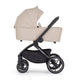 Carucior 2 in 1, Petite&Mars, Scout, Cu landou pliabil, Reversibil, Spatar si suport de picioare reglabile in 3 pozitii, Maner ajustabil, Cu accesorii, Pana la 22 kg, 0 luni+, Bej