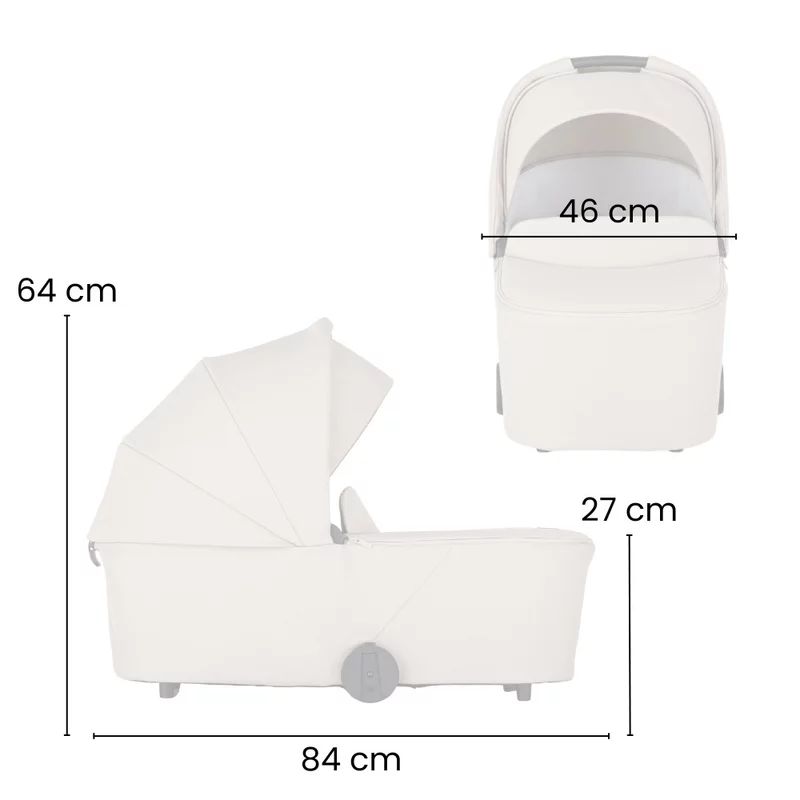 Carucior 2 in 1, Petite&Mars, Scout, Cu landou pliabil, Reversibil, Spatar si suport de picioare reglabile in 3 pozitii, Maner ajustabil, Cu accesorii, Pana la 22 kg, 0 luni+, Bej