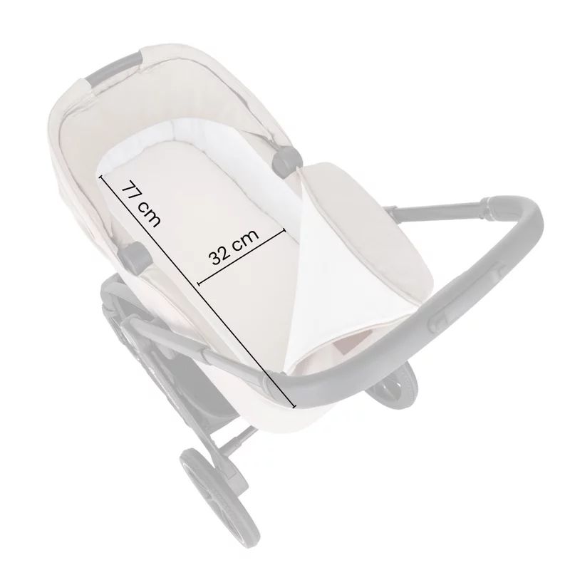 Carucior 2 in 1, Petite&Mars, Scout, Cu landou pliabil, Reversibil, Spatar si suport de picioare reglabile in 3 pozitii, Maner ajustabil, Cu accesorii, Pana la 22 kg, 0 luni+, Crem Cappuccino - gogobaby.ro