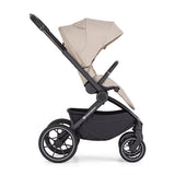 Carucior 2 in 1, Petite&Mars, Scout, Cu landou pliabil, Reversibil, Spatar si suport de picioare reglabile in 3 pozitii, Maner ajustabil, Cu accesorii, Pana la 22 kg, 0 luni+, Crem Cappuccino