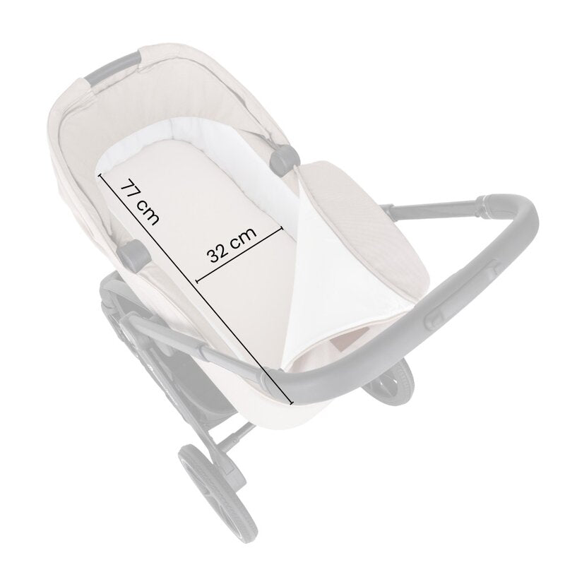Carucior 2 in 1, Petite&Mars, Scout, Cu landou pliabil, Reversibil, Spatar si suport de picioare reglabile in 3 pozitii, Maner ajustabil, Cu accesorii, Pana la 22 kg, 0 luni+, Gri