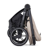 Carucior 2 in 1, Petite&Mars, Scout, Cu landou pliabil, Reversibil, Spatar si suport de picioare reglabile in 3 pozitii, Maner ajustabil, Cu accesorii, Pana la 22 kg, 0 luni+, Gri