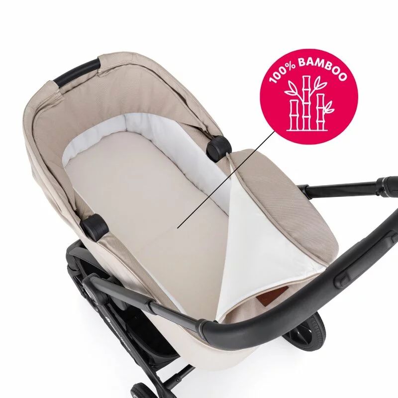 Carucior 2 in 1, Petite&Mars, Scout, Cu landou pliabil, Reversibil, Spatar si suport de picioare reglabile in 3 pozitii, Maner ajustabil, Cu accesorii, Pana la 22 kg, 0 luni+, Gri