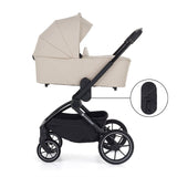 Carucior 2 in 1, Petite&Mars, Scout, Cu landou pliabil, Reversibil, Spatar si suport de picioare reglabile in 3 pozitii, Maner ajustabil, Cu accesorii, Pana la 22 kg, 0 luni+, Gri