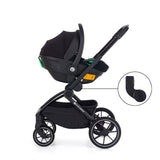 Carucior 2 in 1, Petite&Mars, Scout, Cu landou pliabil, Reversibil, Spatar si suport de picioare reglabile in 3 pozitii, Maner ajustabil, Cu accesorii, Pana la 22 kg, 0 luni+, Gri