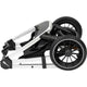 Carucior 3 in 1, FreeON, Joy, Reversibil, Cu cadru din aluminiu, Scoica auto, Husa picioare, Geanta mamici si accesorii, Conform cu standardele europene EN1888-1:2018+A1:2022, Gri