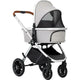 Carucior 3 in 1, FreeON, Joy, Reversibil, Cu cadru din aluminiu, Scoica auto, Husa picioare, Geanta mamici si accesorii, Conform cu standardele europene EN1888-1:2018+A1:2022, Gri