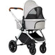 Carucior 3 in 1, FreeON, Joy, Reversibil, Cu cadru din aluminiu, Scoica auto, Husa picioare, Geanta mamici si accesorii, Conform cu standardele europene EN1888-1:2018+A1:2022, Gri