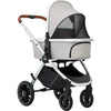 Carucior 3 in 1, FreeON, Joy, Reversibil, Cu cadru din aluminiu, Scoica auto, Husa picioare, Geanta mamici si accesorii, Conform cu standardele europene EN1888-1:2018+A1:2022, Gri