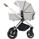 Carucior 3 in 1, FreeON, Joy, Reversibil, Cu cadru din aluminiu, Scoica auto, Husa picioare, Geanta mamici si accesorii, Conform cu standardele europene EN1888-1:2018+A1:2022, Gri